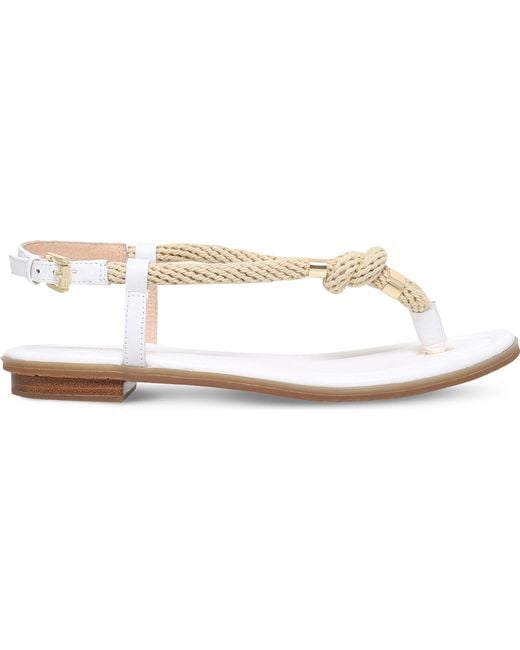 MICHAEL Michael Kors Natural Holly Leather & Rope Sandals