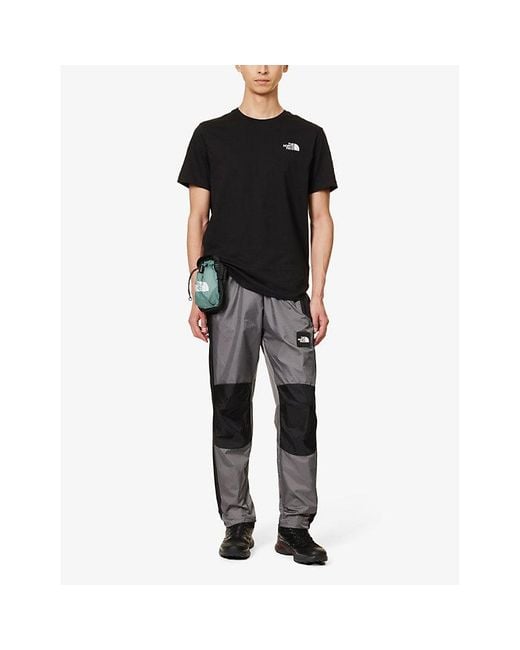 The North Face Gray Wind Brand-patch Straight-leg Mid-rise Shell Trousers for men