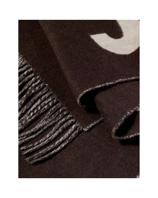 Jacquemus Black L'écharpe Fringed-edge Wool Scarf for men