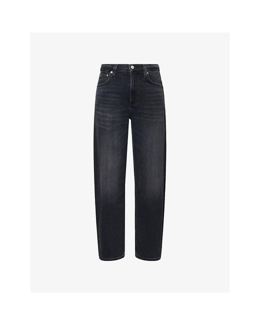 Citizens of Humanity Blue Palma Straight-Leg Stretch-Denim Jeans