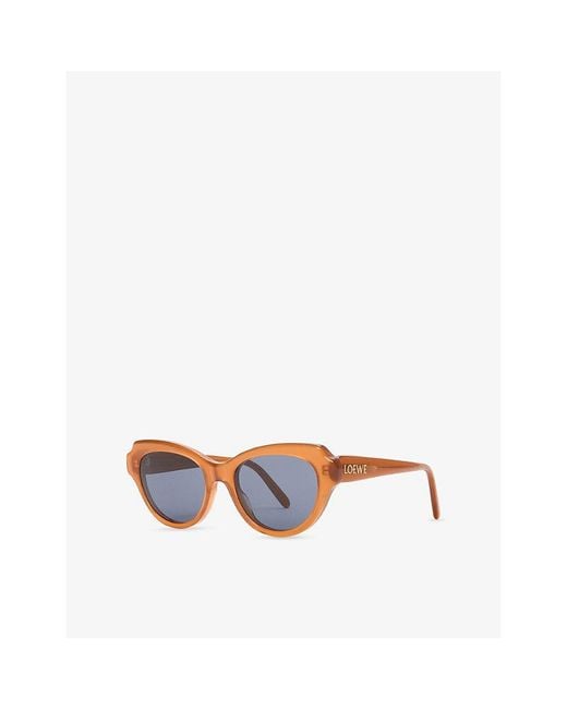 Loewe Blue Gsliessx01 Cat-Eye Frame Acetate Sunglasses