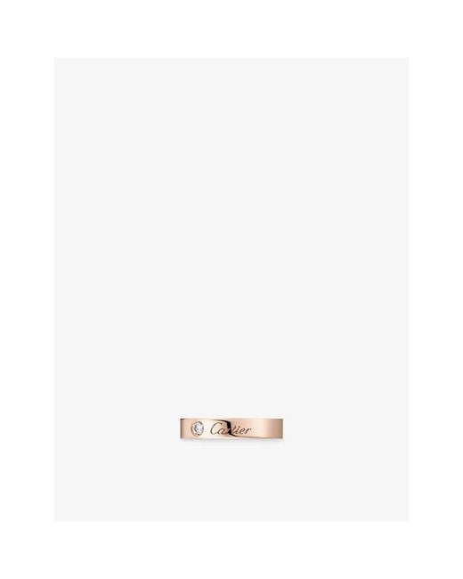 Cartier White C De 18ct Rose-gold Wedding Ring