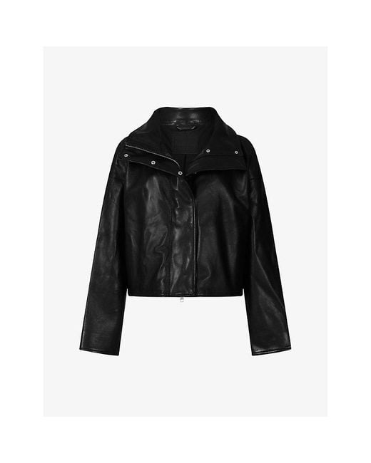 AllSaints Black Ryder Leather Jacket