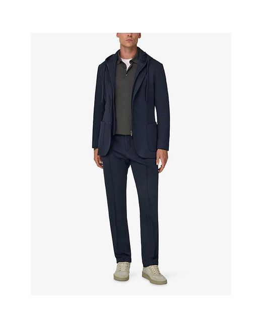 Boggi Blue Madison Jersey Blazer for men