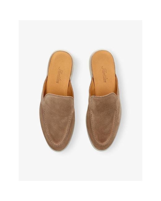 Aurélien Natural Yacht Suede Slippers