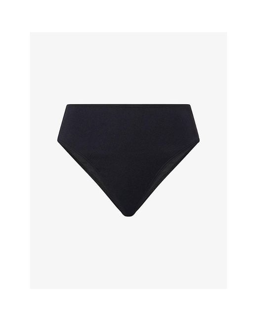 4th & Reckless Black Mollie High-Rise Bikini Bottoms