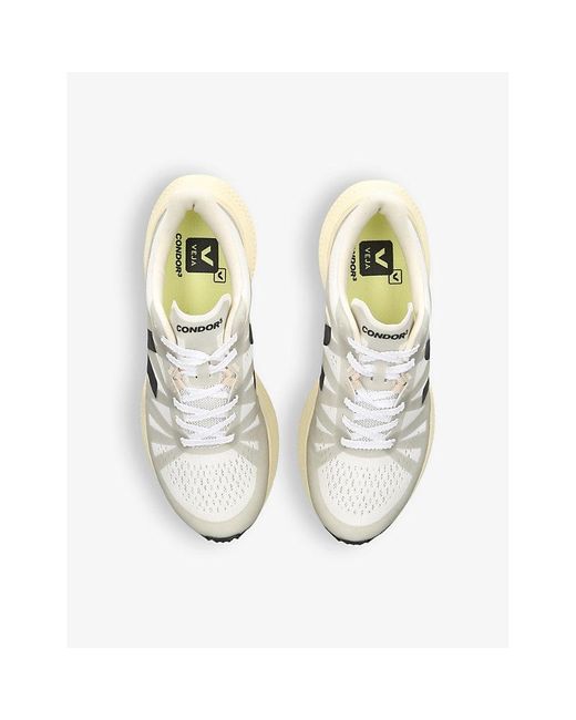 Veja Natural Women's Condor 3 Logo-embroidered Woven Trainers