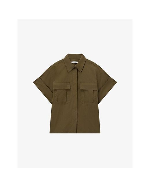 Joseph Green Justo Flap-Pocket Cotton-Poplin Shirt
