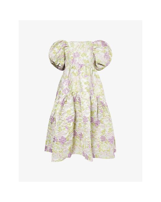 Sister Jane Anamaria Floral Jacquard Woven Midi Dress in