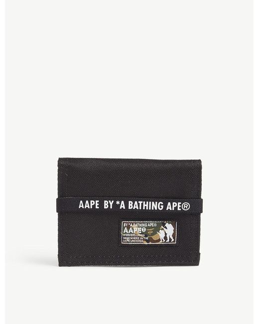 Aape Black Branded Wallet for men