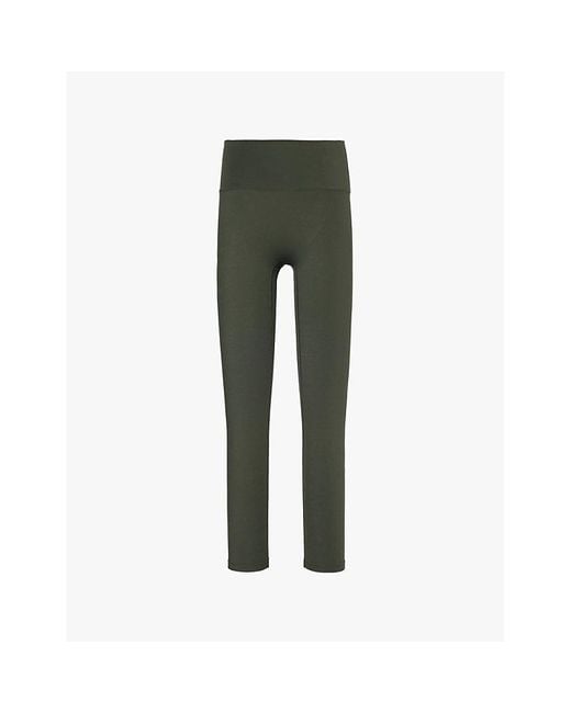 ADANOLA Green Ultimate High-Rise Regular Stretch-Jersey Leggings