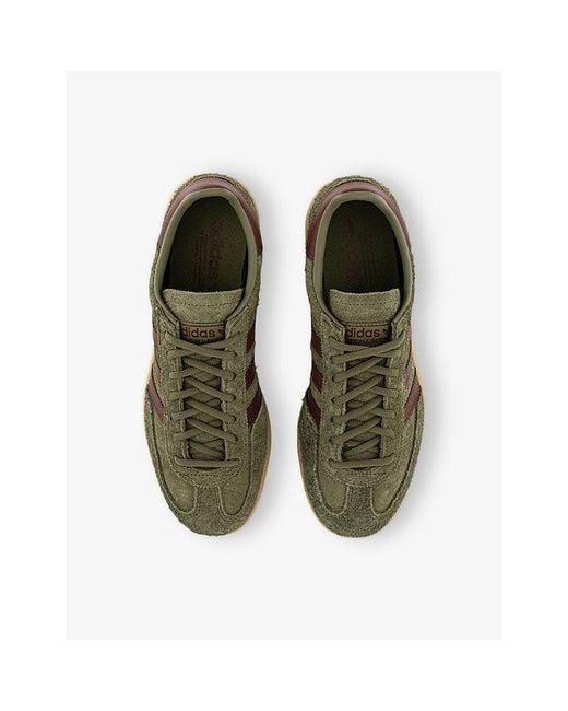 Adidas Green Handball Spezial Suede Trainers for men