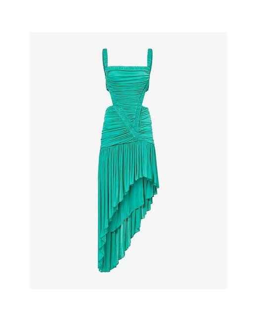 Christopher Esber Green Orion Separation Rayon-Blend Gown