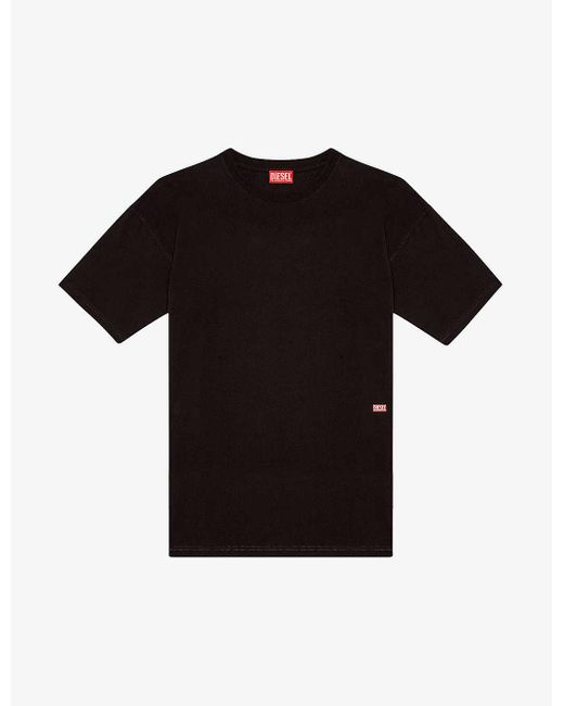 DIESEL Black T-boxt-n11 Branded-print Cotton-jersey T-shirt X for men