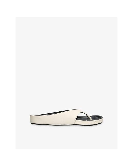 Jude White Yaga Leather Sandals