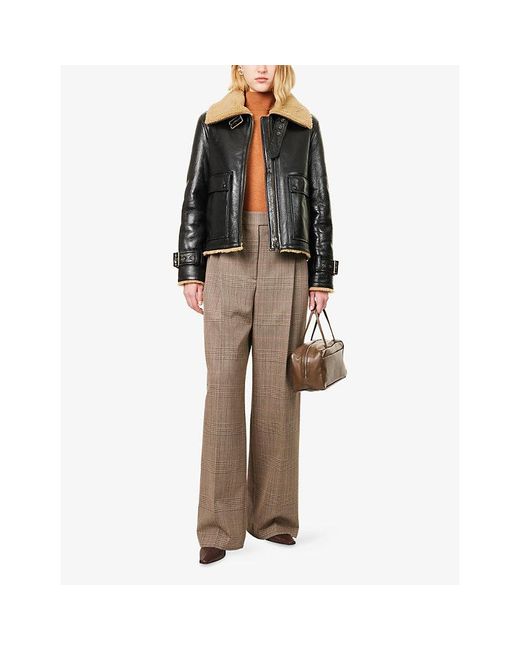 Veronica Beard Black Danika Shearling Jacket