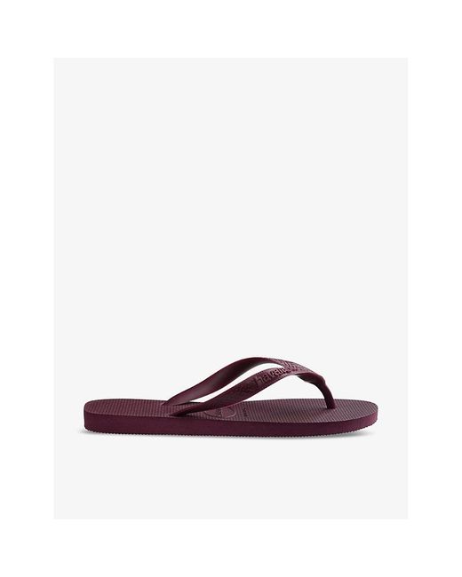 Havaianas Purple Top Senses Logo-Embossed Rubber Flip-Flops&Nbsp