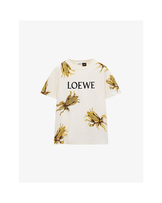 Loewe Metallic X Paula's Ibiza Rhinestone-Embellished Graphic Cotton-Jersey T-Shirt