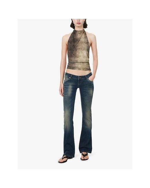 Jaded London Blue Eden Bootcut Denim Jeans