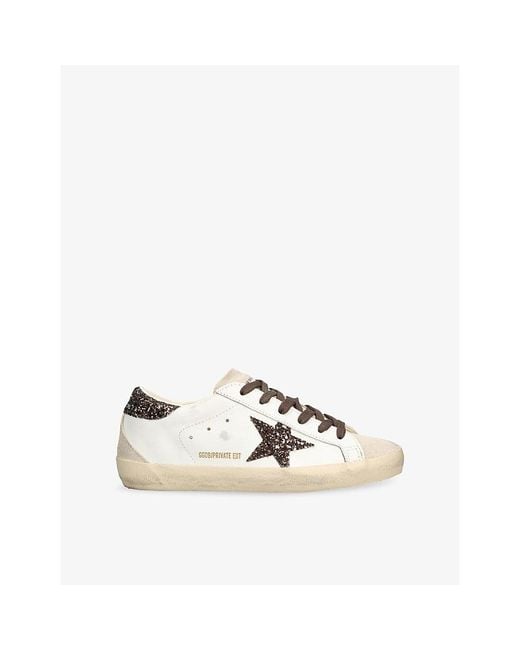 Golden Goose Deluxe Brand Natural Exclusive Super-Star 1 Leather Trainers