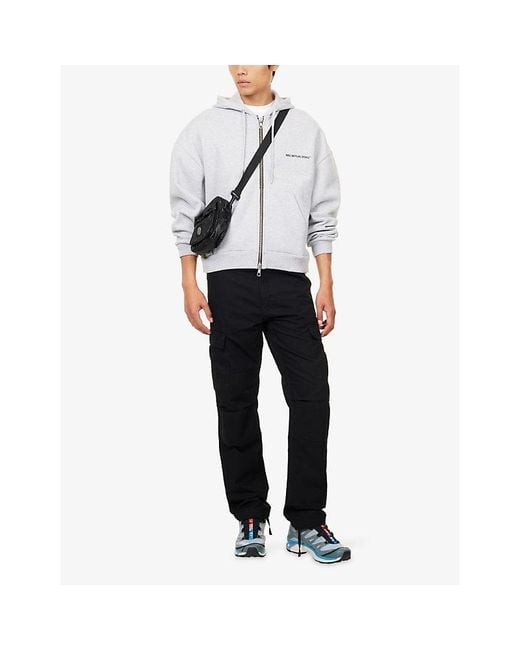 MKI Miyuki-Zoku White Unifrom Logo-Print Cotton-Blend Hoody for men