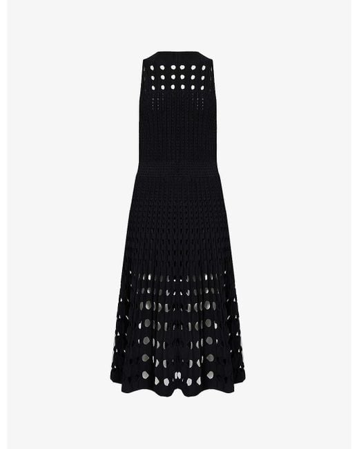 Jonathan Simkhai Black Nash Cut-out Knitted Midi Dress