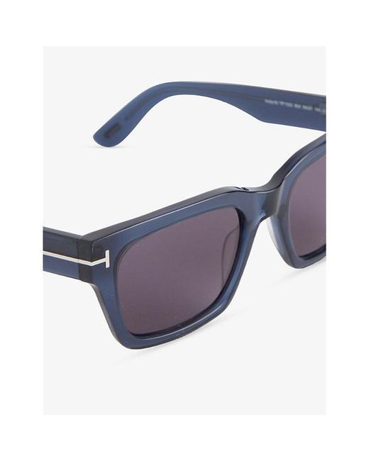 Tom Ford Purple Ft1333 Andy Square-Frame Acetate Sunglasses for men