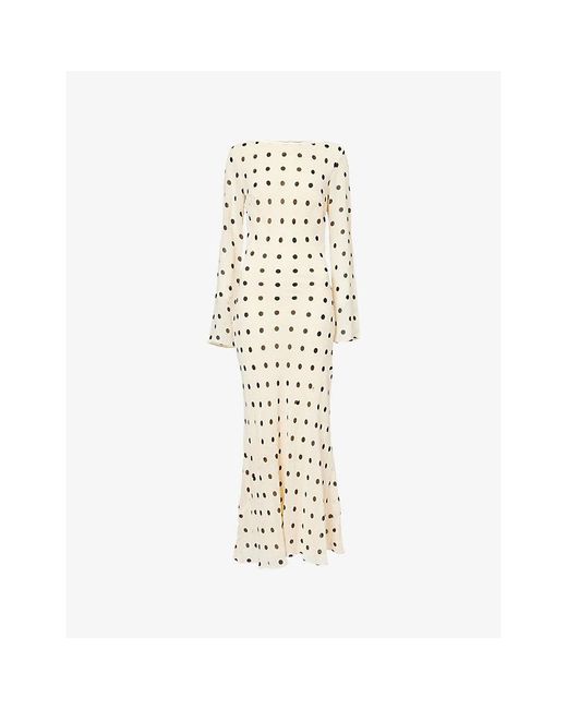 beige slip dress midi Bessie Midi Dress