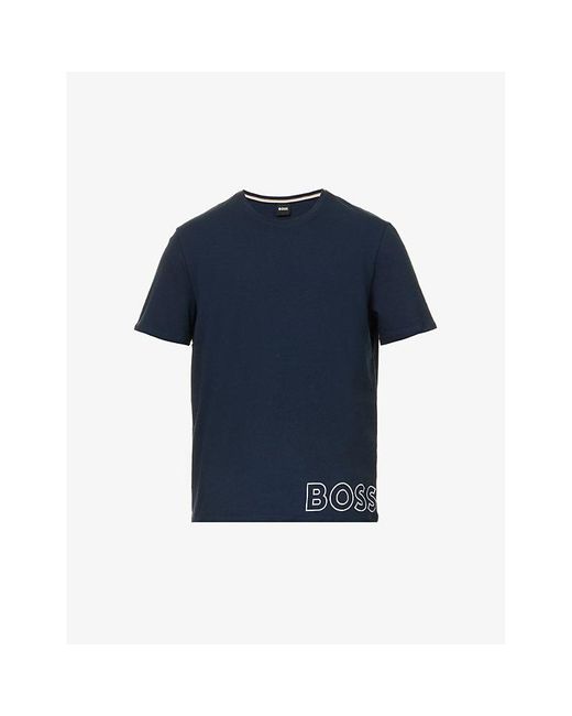 BOSS by HUGO BOSS Identity Logo print Regular fit Stretch cotton T