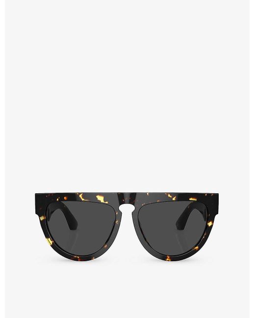 Burberry Black Be4416u Irregular-frame Acetate Sunglasses