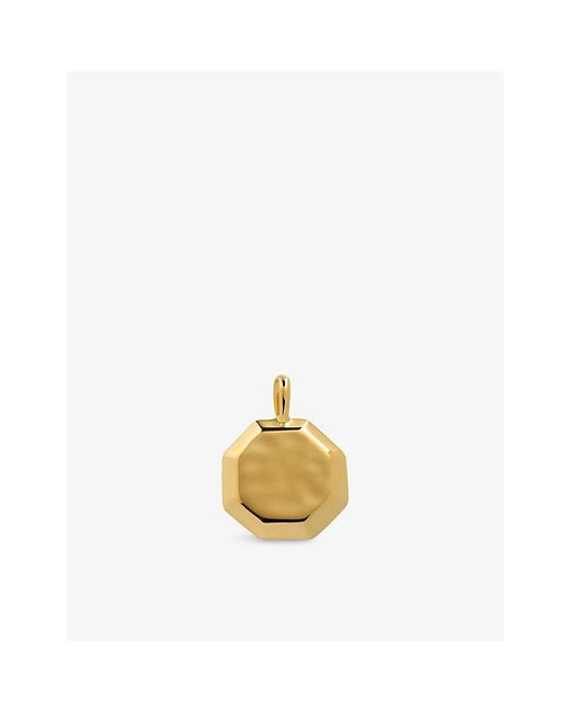 Monica Vinader Metallic Octagonal Sterling- Pendant