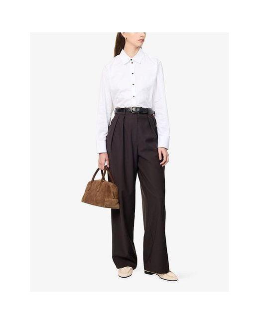 ME+EM White Perfectly Proportioned Cotton Shirt