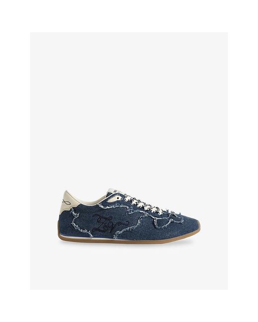 Zadig & Voltaire Blue Dance Denim Trainers