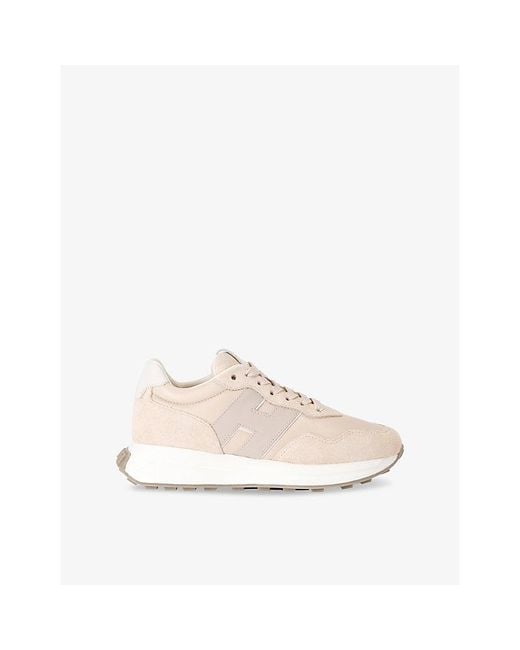Hogan Natural H641 Suede Low-Top Trainers