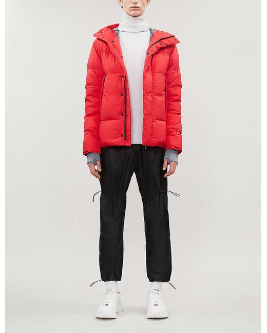 Canada Goose Red Armstrong Down Puffer Jacket for men