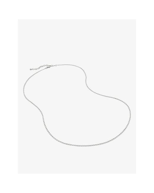 Monica Vinader White Open Link Sterling- Necklace