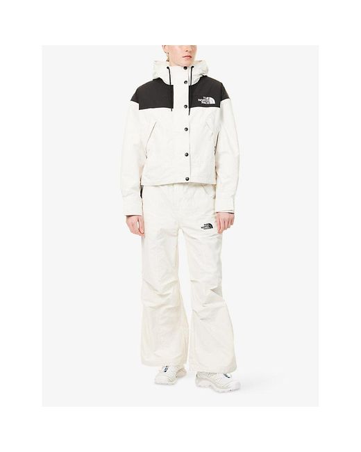 The North Face White W Nse Drawstring-Cuffs Cotton-Blend Trousers