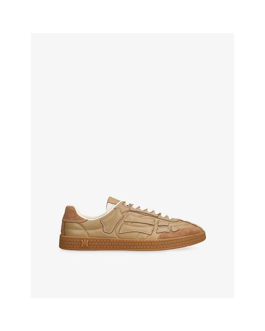 Amiri Natural Pacific Bones Leather Trainers for men