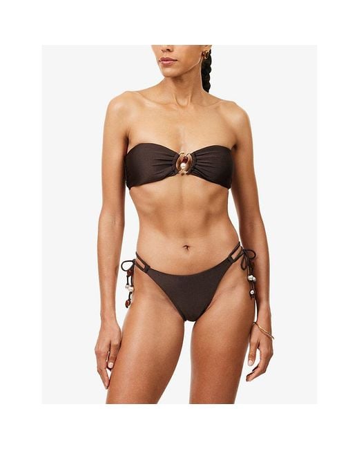 Seafolly Brown Palermo Ring Bikini Top