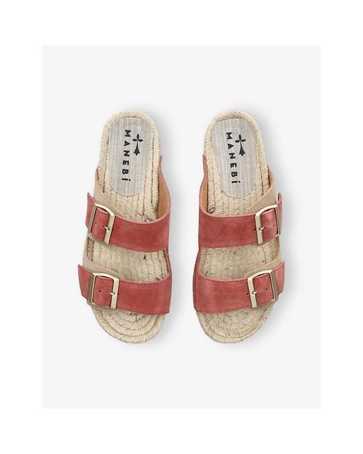 Manebí Multicolor La Havana Hemp And Suede Sandals