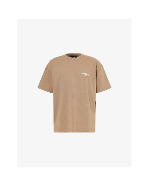 Represent Natural Owners Club Crewneck Cotton-Jersey T-Shirt for men
