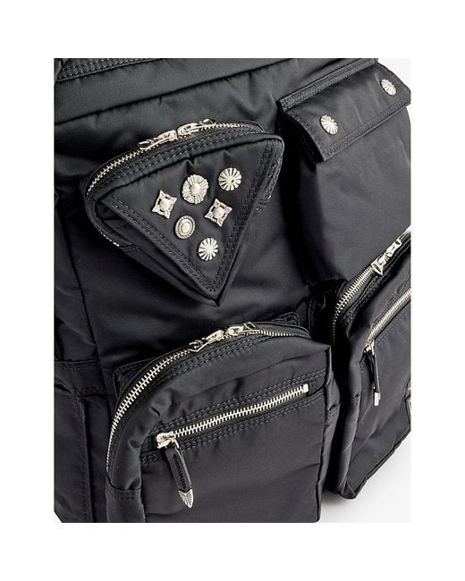 Toga Black Virilis X Porter-yoshida & Co.-pocket Woven Backpack for men