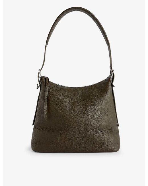 Lemaire Brown Week-end Leather Hobo Bag
