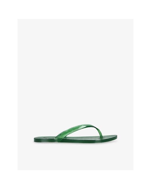 Ancient Greek Sandals Green Jelly Rubber Sandals