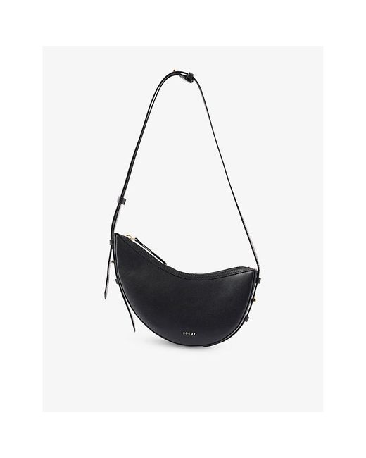Soeur Black Wino Mini Leather Shoulder Bag