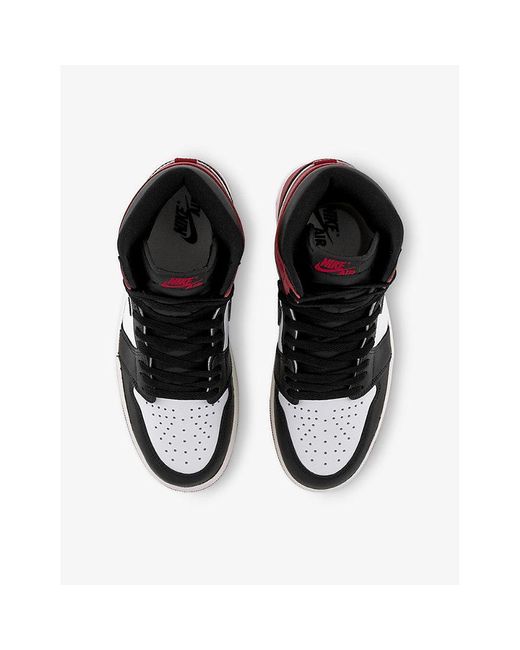 Nike Red Air 1 Leather High-Top Trainers for men