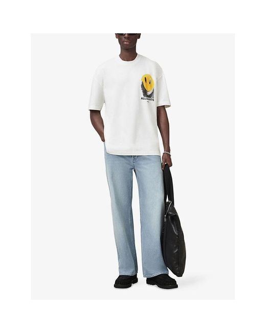 AllSaints White Party Wave Cotton-Jersey T-Shirt for men