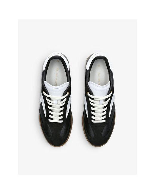 Filling Pieces Black Sprinter Dice Leather Low-top Trainers for men