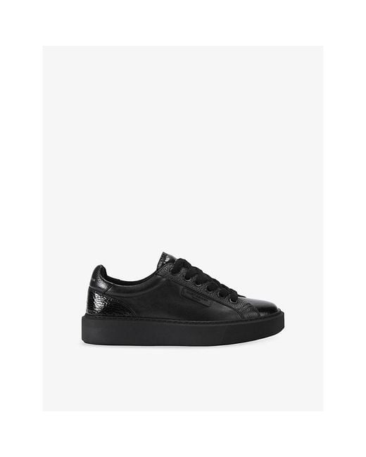 Kurt Geiger Black Albion Leather Trainers for men
