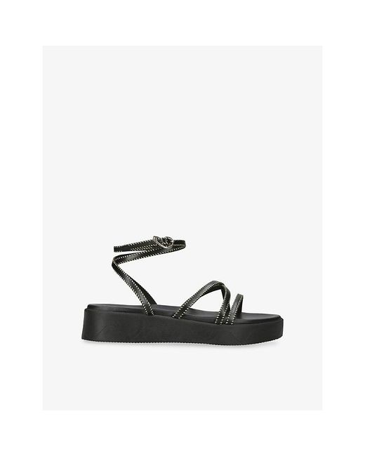 Ancient Greek Sandals Black Astriti Leather Sandals